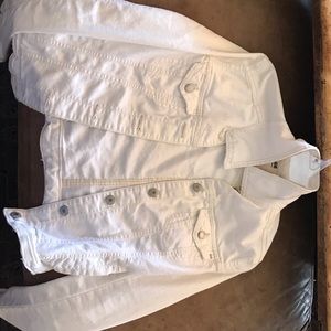 White jean jacket